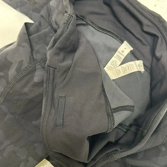 Lululemon Pace Rival Crop Leggings 22" Incognito Camo Camouflage Grey Black 4 - Picture 9 of 11